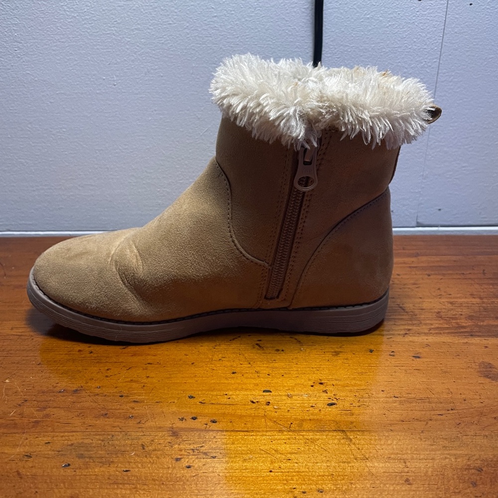 Heavy Fur Tan Boots - Picture 3 of 4